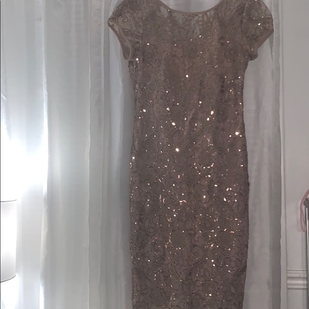 sequence midi dress